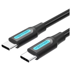 VENTION USB 2.0 C Male to Male Cable 0.5M Black PVC Type (COSBD) (VENCOSBD)