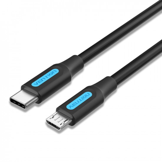 VENTION USB 2.0 C Male to Micro-B Male 2A Cable 1.5M Black (COVBG) (VENCOVBG)