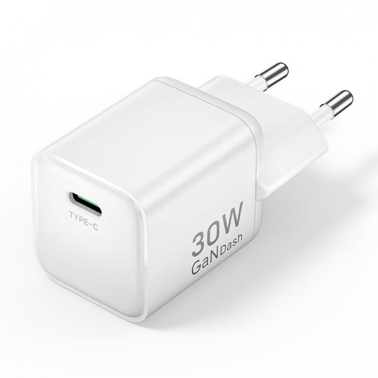 VENTION 1-Port USB-C GaN Charger (30W) EU-Plug White (FCIW0-EU) (VENFCIW0-EU)