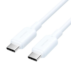 VENTION USB 2.0 Type-C Male to Type-C Male 3A Cable 1M White PVC Type (TRCWF) (VENTRCWF)