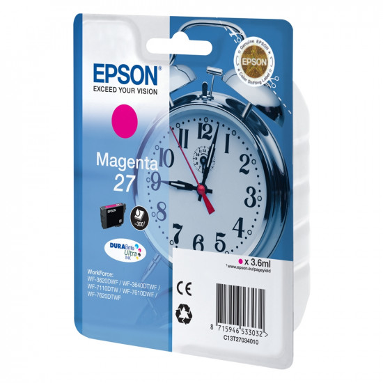 Epson Μελάνι Inkjet Series 27 Magenta (C13T27034012) (EPST270340)
