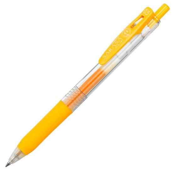 Zebra Sarasa Clip 0.5 Gel Pen Yellow (ZB-35135) (ZEB35135)