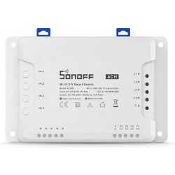 Sonoff 4CH R3 Smart Ενδιάμεσος Διακόπτης Wi-Fi σε Λευκό Χρώμα (M0802010003) (SONM0802010003)