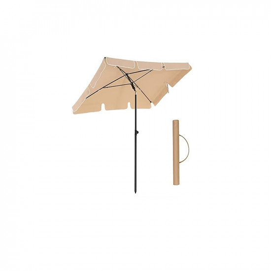 SONGMICS Ομπρέλα Δαπέδου Τετράγωνη 160 g/m² Taupe (GPU180K01) (SNGGPU180K01)