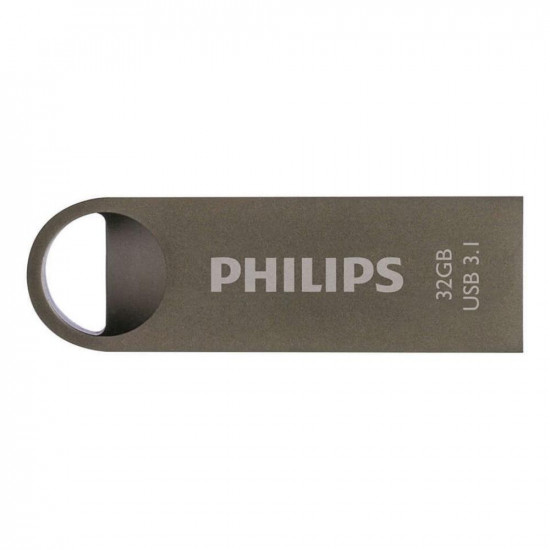 Philips Moon 32GB USB 3.1 Stick Ασημί (FM32FD165B/00) (PHIFM32FD165B-00)