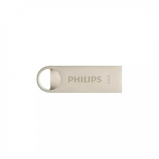 Philips Moon 64GB USB 2.0 Stick Ασημί (FM64FD160B/00) (PHIFM64FD160B-00)