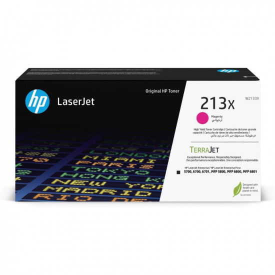HP 213X Toner Laser Magenta (W2133X) (HPW2133X)