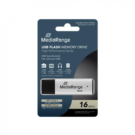 MediaRange USB 3.0 high performance flash drive, 16GB (MR1899)