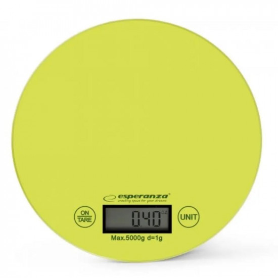 Esperanza EKS003 Ψηφιακή Ζυγαριά Κουζίνας 1gr/5kg Green (EKS003G) (ESPEKS003G)