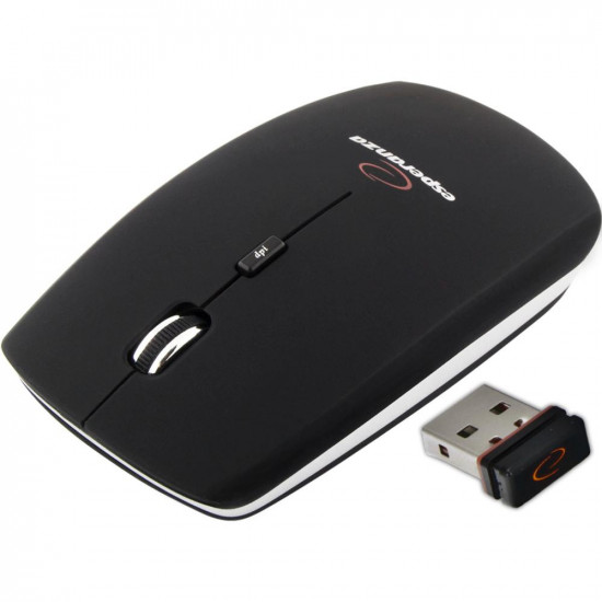 Esperanza Ασύρματο Mini Ποντίκι Μαύρο 2.4ghz (EM120K) (ESPEM120K)
