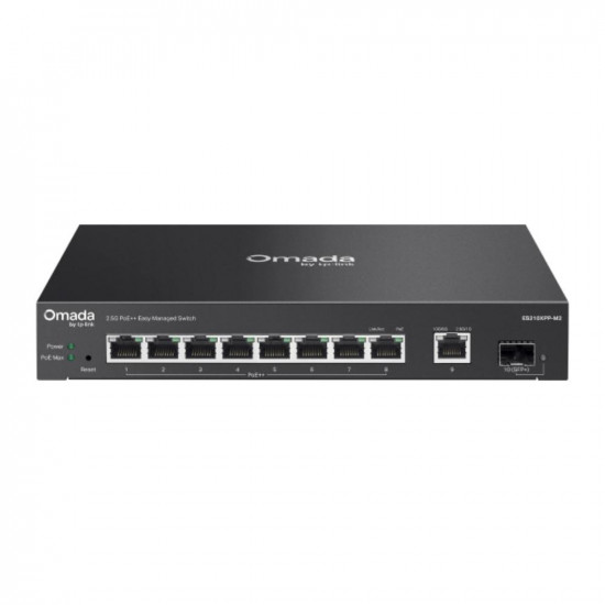TP-Link Omada 8-Port 2.5G + 2-Port 10G Easy Managed Switch with 8-Port PoE++ (ES210XPP-M2) (TPES210XPP-M2)