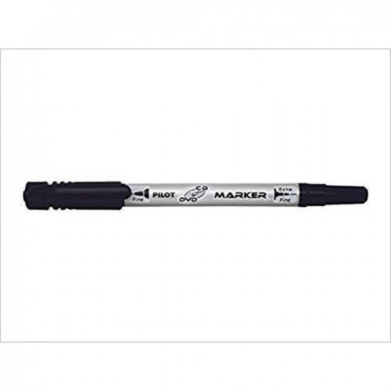 Pilot Twin-Tip CD/DVD Permanent Marker Fine & Extra Fine Black (SCA-TMCD) (PILSCA-TMCD)