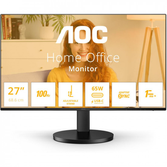 AOC 27B3CF2 IPS FHD USB-C Ergonomic Monitor 27'' with speakers (AOC27B3CF2)