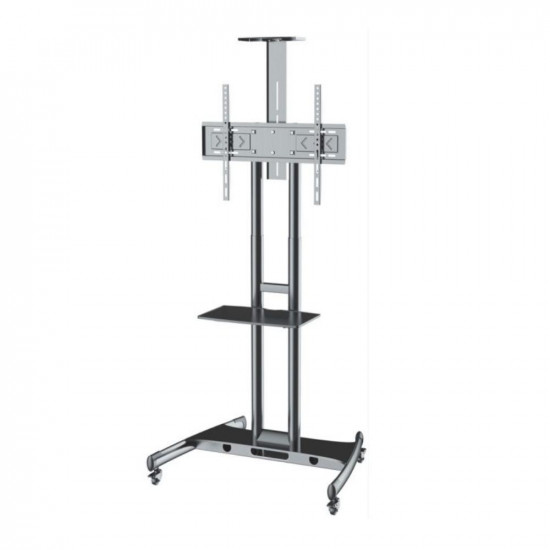 AxRed ZEUS 32”-85” Bάση TV με Ράφι & Κανάλι Απόκρυψης Καλωδίων (11962) (AXZEUS)