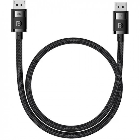 Baseus Καλώδιο DP 8K σε DP 8K High Definition 2m Μαύρο (B00633706111-02) (BASB00633706111-02)