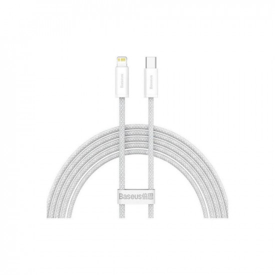 Baseus USB-C cable for Lightning Dynamic Series, 20W, 2m (white) (CALD000102) (BASCALD000102)