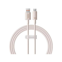 Baseus Καλώδιο Γρήγορης Φόρτισης USBσεUSB-C Habitat Series 100W 1m Ροζ (P10360203421-00) (BASP10360203421-00)
