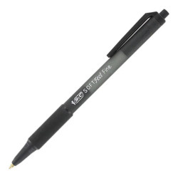 BIC Ballpoint Pen Soft Feel Clic M Black (837397) (BIC837397)