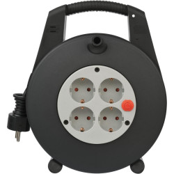 Brennenstuhl Vario Line Cable Box 4-way black/light grey 15m H05VV-F 3G1,5 (1094200) (BNN1094200)