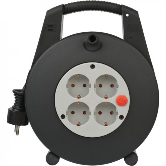 Brennenstuhl Vario Line Cable Box 4-way black/light grey 15m H05VV-F 3G1,5 (1094200) (BNN1094200)