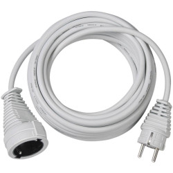 Brennenstuhl Quality plastic extension cable 5m white H05VV-F 3G1,5 (1168440) (BNN1168440)