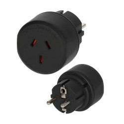 Brennenstuhl Αντάπτορας Ταξιδιού από Type I Australia-China σε Type E/F Europe (1508510) (BNN1508510)