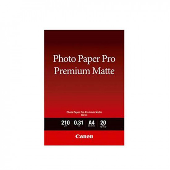 Canon Φωτογραφικό Χαρτί Premium Matte A4 210 g/m² 20 φύλλα (8657B005) (CAN-PM101A4)