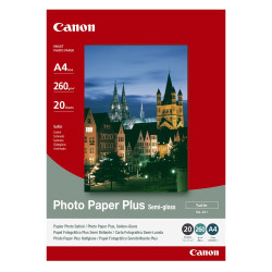Canon Φωτογραφικό Χαρτί A4 Semi Gloss 260g/m² 20 Φύλλα (1686B021) (CAN-SG201A4)