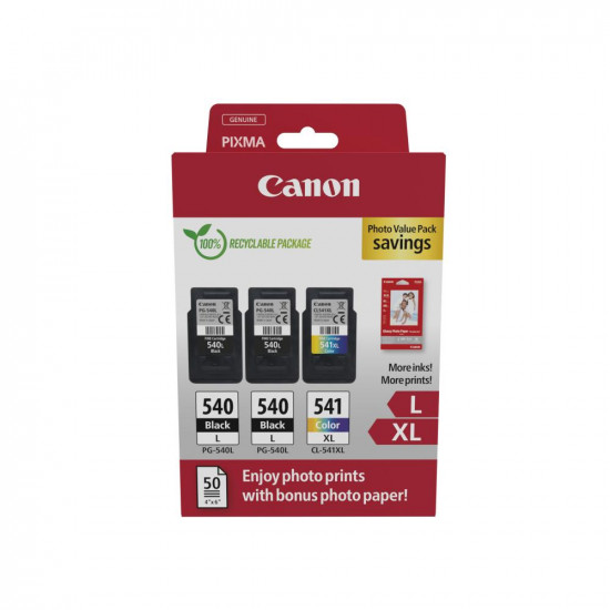 Canon Μελάνι Inkjet PG-540Lx2/CL-541XL Ph.Value Pack (5224B015) (CANCL-541XLPVP) *