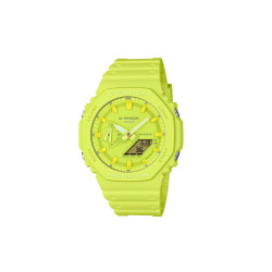 Casio Αναλογικό/Ψηφιακό Ρολόι Χρονογράφος Μπαταρίας με Κίτρινο Καουτσούκ Λουράκι (GA-2100-9A9ER) (CASGA-2100-9A9ER)