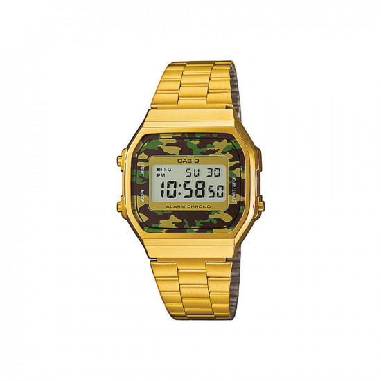 Casio Ψηφιακό Ρολόι Μπαταρίας με Μεταλλικό Μπρασελέ σε Χρυσό (ITA168WEGC-3EF) (CASITA168WEGC3EF)