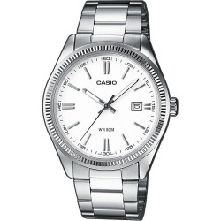Casio Stainless Steel Ρολόι Μπαταρίας με Ασημί Μεταλλικό Μπρασελέ (MTP-1302PD-7A1VEF) (CASMTP-1302PD-7A1VEF)