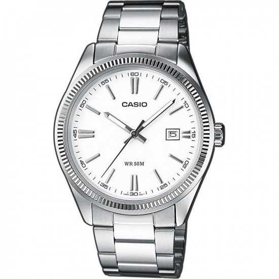 Casio Stainless Steel Ρολόι Μπαταρίας με Ασημί Μεταλλικό Μπρασελέ (MTP-1302PD-7A1VEF) (CASMTP-1302PD-7A1VEF)