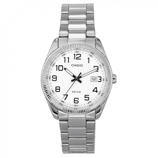 Casio Ρολόι Μπαταρίας με Ασημί Μεταλλικό Μπρασελέ (MTP-1302PD-7BVDF) (CASMTP-1302PD-7BVDF)