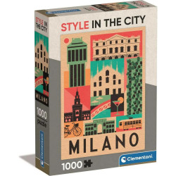 Clementoni Puzzle Style in the City Collection - Milan 1000pcs (39842) (CLE39842)
