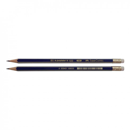 Faber-Castell Goldfaber 1222 Μολύβι HB με Γόμα Μπλε (116800) (FAB116800)
