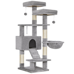 Feandrea Cat Tower, Height 142 cm, for up 2-3 Cats (PCT160W01) (FEAPCT160W01)
