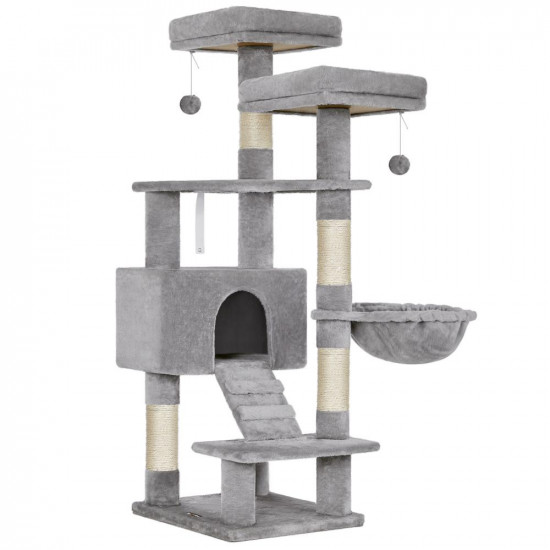 Feandrea Cat Tower, Height 142 cm, for up 2-3 Cats (PCT160W01) (FEAPCT160W01)