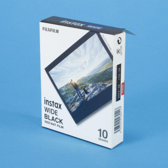 Fujifilm Color Instax Wide Instant Φιλμ (10 Exposures) Black (16745028) (FJM16745028)