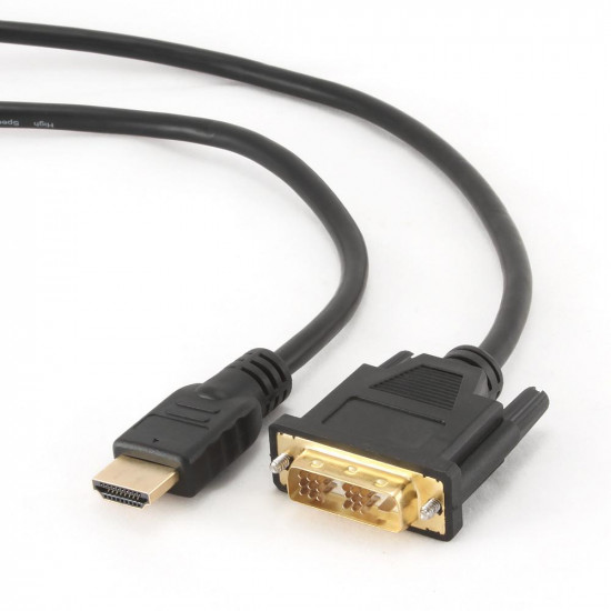 Cablexpert Cable DVI-D male - HDMI male 1.8m Μαύρο (CC-HDMI-DVI-6) (GEMCC-HDMI-DVI-6)