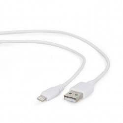 Cablexpert Cc- USB2-amlm-2m-w USB To 8-pin Cable Charging Transmission (Ipad,iphone5/6/7/8/x) 2m White (CC-USB2-AMLM-2M-W) (GEMCC-USB2-AMLM-2M-W)