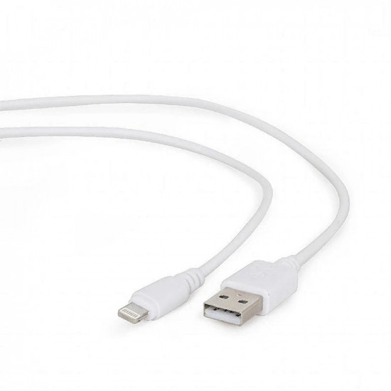 Cablexpert Cc- USB2-amlm-2m-w USB To 8-pin Cable Charging Transmission (Ipad,iphone5/6/7/8/x) 2m White (CC-USB2-AMLM-2M-W) (GEMCC-USB2-AMLM-2M-W)