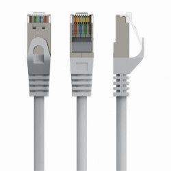 Cablexpert F/FTP Cat.6 Καλώδιο Δικτύου Ethernet 0.25m Γκρι (PP6-0.25M) (GEMPP6-0.25M)