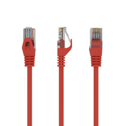 Cablexpert U/UTP Cat.6 Καλώδιο Δικτύου Ethernet 0.25m Κόκκινο (PP6U-0.25M/R) (GEMPP6U-0.25M-R)