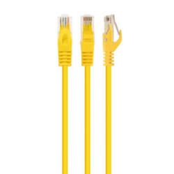 Cablexpert U/UTP Cat.6 Καλώδιο Δικτύου Ethernet 0.25m Κίτρινο (PP6U-0.25M/Y) (GEMPP6U-0.25M-Y)