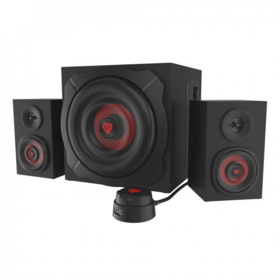 Genesis Gaming Speakers Helium 610BT, 60W RMS, 2.1 Black Wired Remote Control (NCS-1408) (GNSNCS-1408)