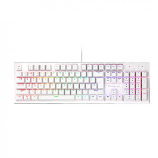 Genesis Gaming Keyboard Thor 303 White US Mechanical RGB, Silent Switch, Hot Swap (NKG-1879) (GNSNKG-1879)