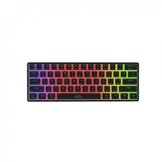 Genesis Gaming Keyboard Thor 660 G2 US Black Wireless RGB Mechanical Cateron Brown (NKG-2196) GNSNKG-2196)