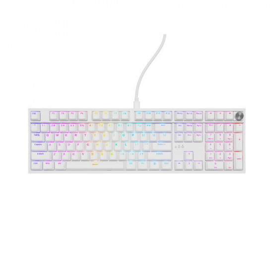 Genesis Gaming Keyboard Thor 404 US RGB Mechanical White Gateron Yellow Pro (NKG-2299) (GNSNKG-2299)
