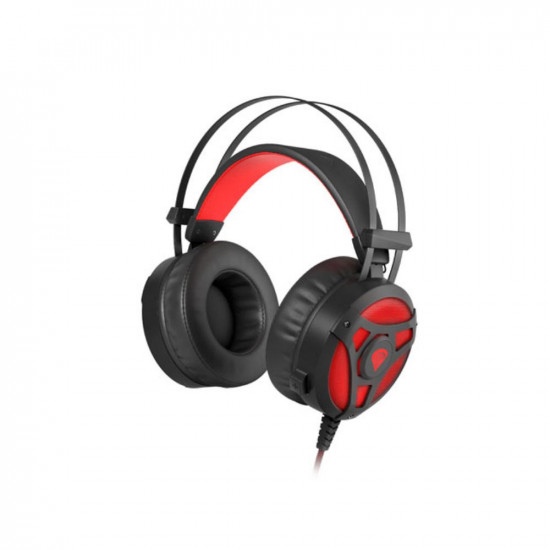 Genesis Gaming Headset Neon 360 with Microphone RGB Illuminated Vibration, Black Red (NSG-1107) (GNSNSG-1107)